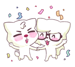 Cute Couple Pe & Paw sticker #6854651