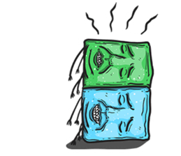 Life Of The Blocky. sticker #6854782