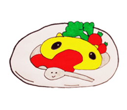 painful rice ball feature sticker #6855260