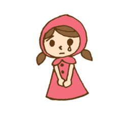 Bilingual daily stickers with cute girl sticker #6855629