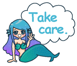 Midsummer mermaid princess (English) sticker #6855645