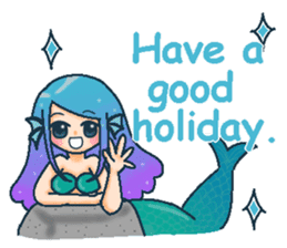 Midsummer mermaid princess (English) sticker #6855648