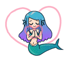 Midsummer mermaid princess (English) sticker #6855650