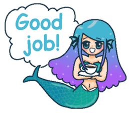 Midsummer mermaid princess (English) sticker #6855651