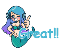 Midsummer mermaid princess (English) sticker #6855653