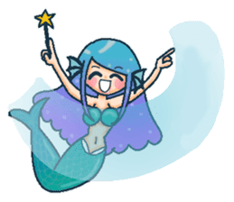 Midsummer mermaid princess (English) sticker #6855662