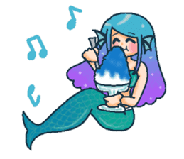 Midsummer mermaid princess (English) sticker #6855663