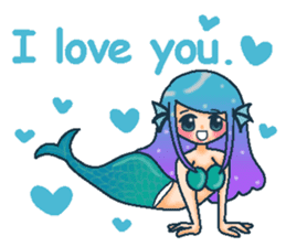 Midsummer mermaid princess (English) sticker #6855664