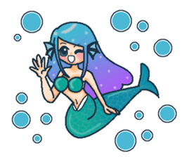 Midsummer mermaid princess (English) sticker #6855666