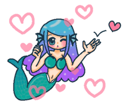 Midsummer mermaid princess (English) sticker #6855667