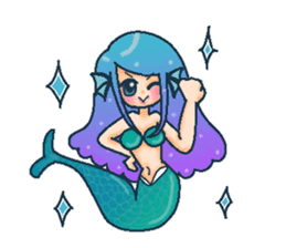 Midsummer mermaid princess (English) sticker #6855668