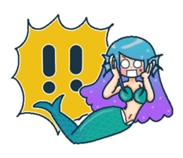Midsummer mermaid princess (English) sticker #6855671