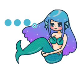 Midsummer mermaid princess (English) sticker #6855673