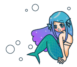 Midsummer mermaid princess (English) sticker #6855674