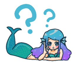 Midsummer mermaid princess (English) sticker #6855675