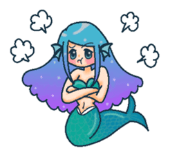 Midsummer mermaid princess (English) sticker #6855677