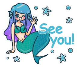 Midsummer mermaid princess (English) sticker #6855679