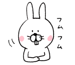 Rabbit and mouse  The white version sticker #6856644