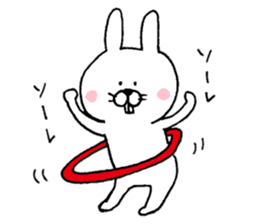 Rabbit and mouse  The white version sticker #6856673