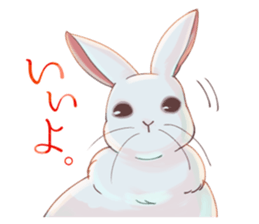 Japanese style rabbits sticker #6856684