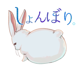 Japanese style rabbits sticker #6856689