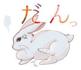 Japanese style rabbits sticker #6856691