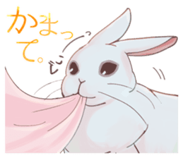 Japanese style rabbits sticker #6856698