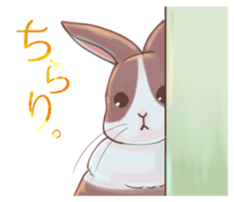 Japanese style rabbits sticker #6856706