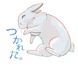 Japanese style rabbits sticker #6856707
