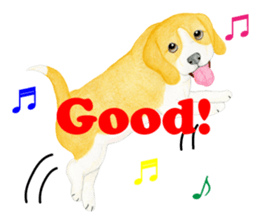 Beagle Sticker (English) sticker #6856936