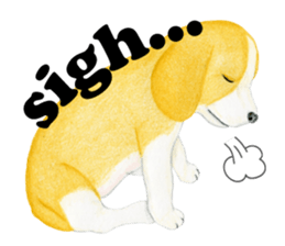 Beagle Sticker (English) sticker #6856948
