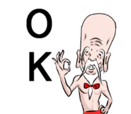 a bear and hermit sticker #6858409