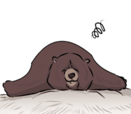 a bear and hermit sticker #6858416