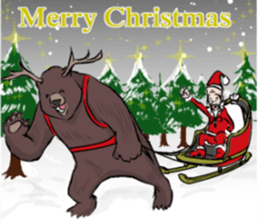 a bear and hermit sticker #6858426