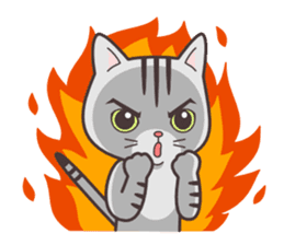 Joker! American short hair Mofu 2 sticker #6858636