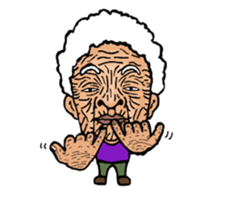 Considerable old grandmother sticker #6859120