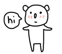 Cute Teddy Bear by ngingi sticker #6859280