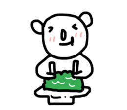 Cute Teddy Bear by ngingi sticker #6859295