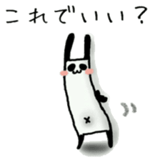 Daily life's Sticker of a rabbit panda6 sticker #6859750