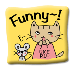 Japanese cat seal sticker #6860188