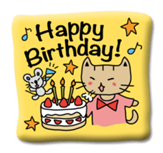 Japanese cat seal sticker #6860193