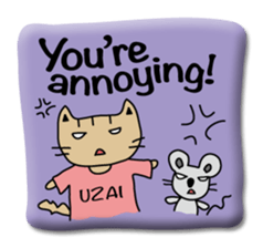 Japanese cat seal sticker #6860194