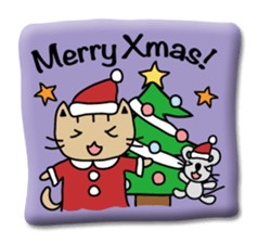 Japanese cat seal sticker #6860216