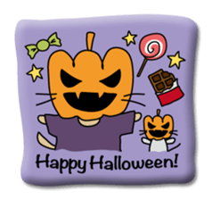 Japanese cat seal sticker #6860219