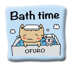 Japanese cat seal sticker #6860220