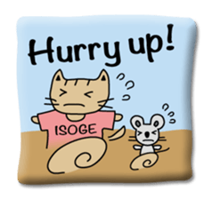 Japanese cat seal sticker #6860222