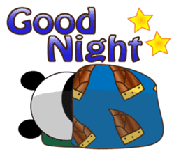 Pandaman Flying cute panda. in love. sticker #6860521