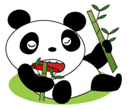 Pandaman Flying cute panda. in love. sticker #6860524
