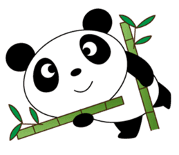 Pandaman Flying cute panda. in love. sticker #6860525