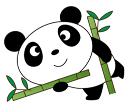 Pandaman Flying cute panda. in love. sticker #6860525